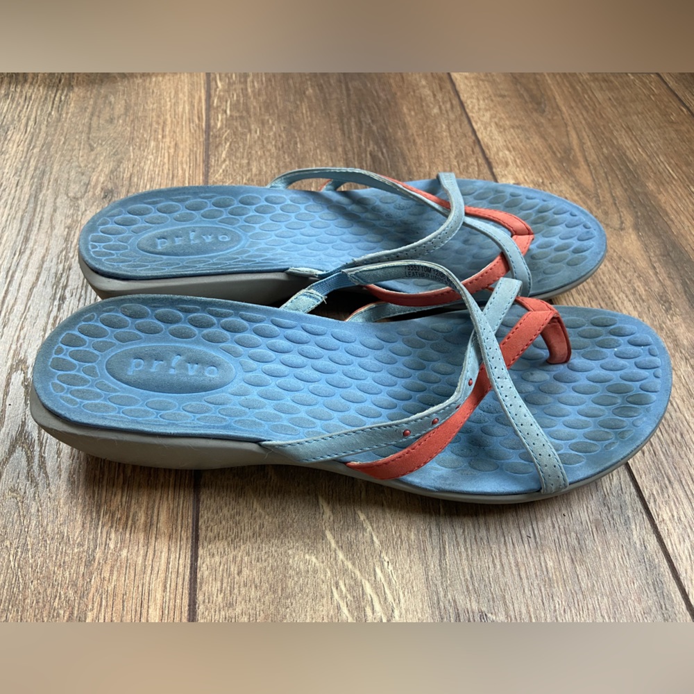 Pr!vo Leather Slip-On Sandal